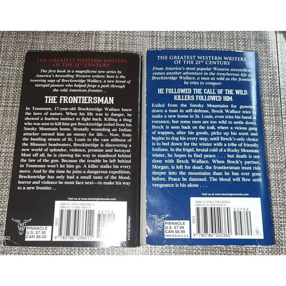 The Frontiersman Series William W Johnstone paperback (lot of 2/4 in series) Wes - Picture 2 of 6